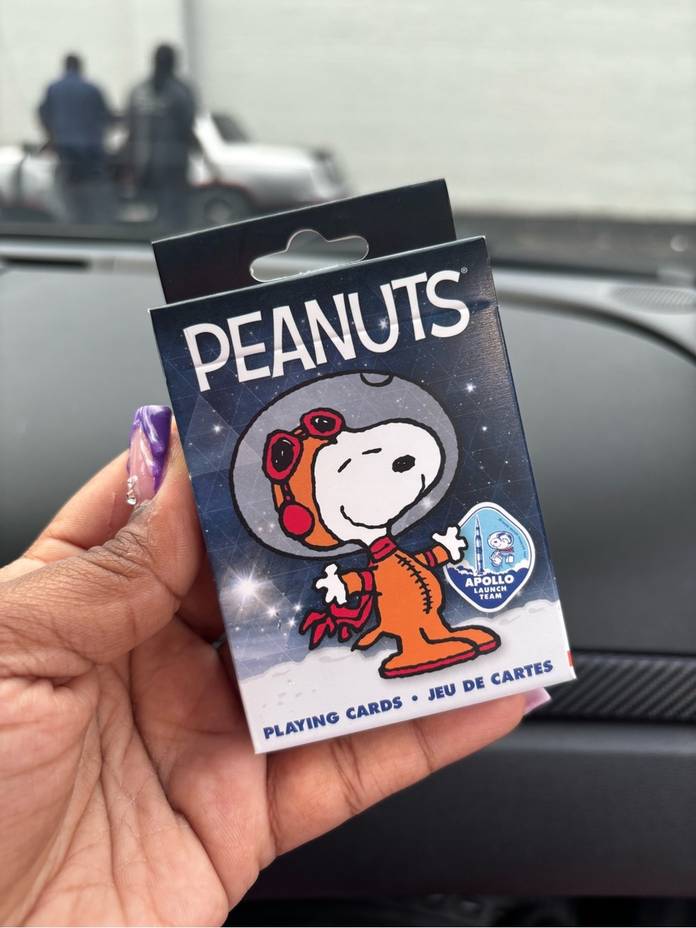 Peanuts Snoopy Astronaut Playing Cards - Orange & Blue
